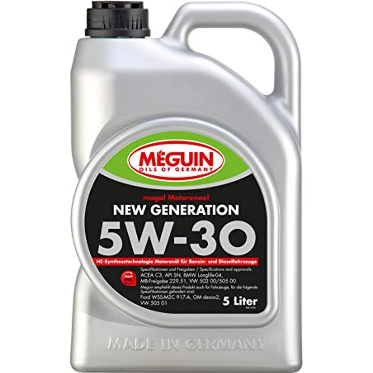 Meguin Megol New Generation SAE 5W-30 | 5 L | Synthesetechnologie Motoröl | Art.-Nr.: 6513