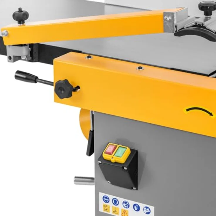 MSW Abricht- und Dickenhobel, Hobelmaschine mit 4000 W Motor, 225 mm Schneidblock, verstellbare Metallführung 45-90° – Bild 4