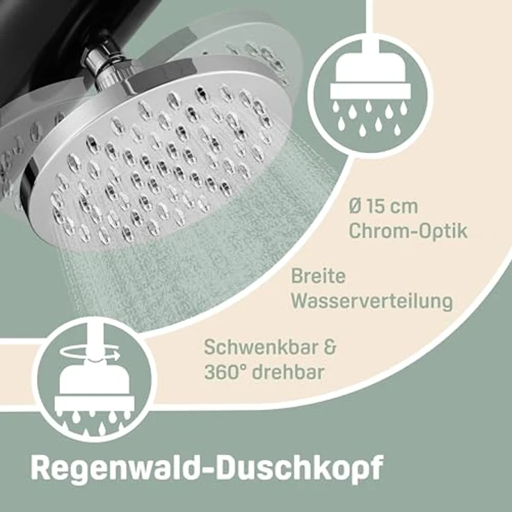monzana Solardusche Gartendusche Außendusche Camping 20L Pooldusche Regendusche Outdoor – Bild 7