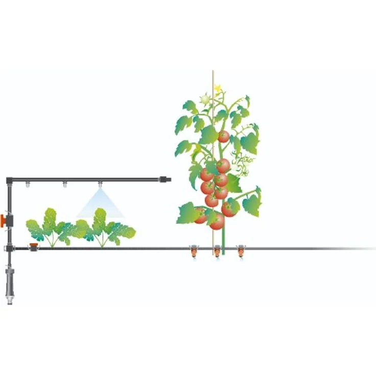 GARDENA Micro-Drip-System T-Stück, 13mm (1-2 Zoll): Praktische Verbindung zur Abzweigung des Verlegerohrs (8329-20) – Bild 5