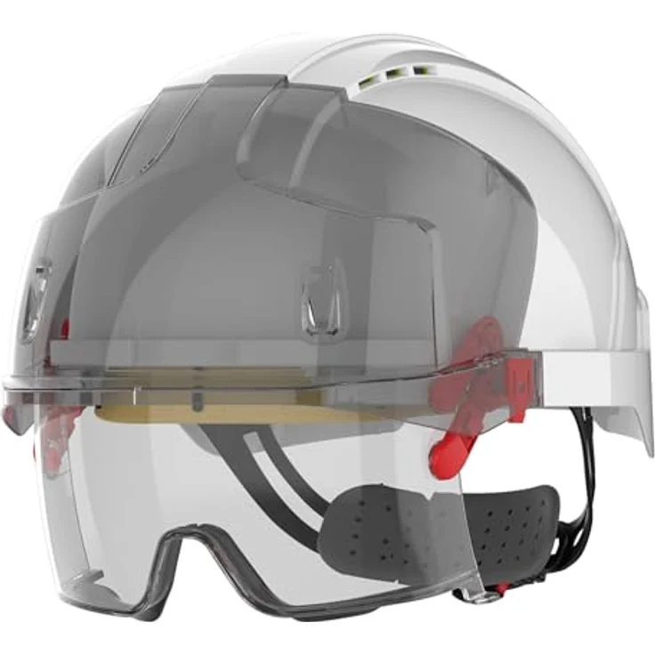 EVO VISTALENSTM Sicherheitshelm mit integrierter Schutzbrille - Weiß-Smoke (JSP AMB170-005-F00) – Bild 2