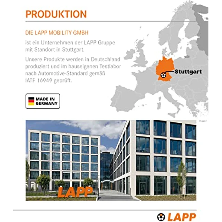 LAPP Wandhalterung für mobile Lade stationen, einfache Montage, weiß/orange, inkl. Schrauben und Dübel – Bild 6