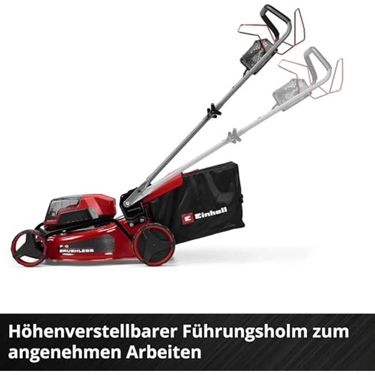 Einhell GC-CM 36/46 S Li BL, Akku-Rasenmäher für Flächen bis 500 m² mit bürstenlosem Motor und 50-Liter-Grasfangkorb – Bild 9
