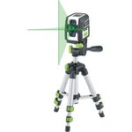Laserliner SmartCross-Laser GX Work Set, Kreuzlinienlaser mit grünem Laserkreuz und Kompaktstativ, max. Arbeitsbereich 40 m