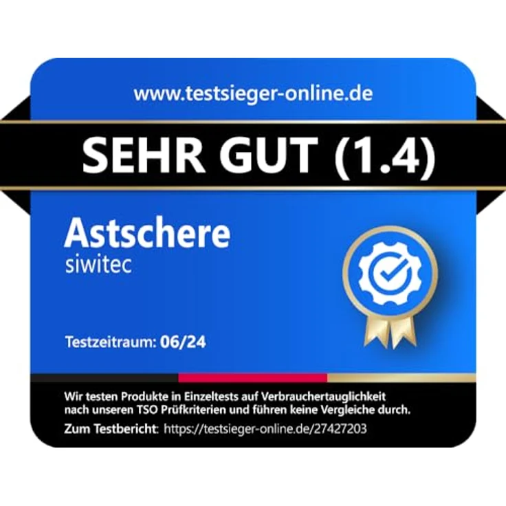 siwitec Teleskop-Amboss-Astschere SG-23, Getriebeastschere mit ergonomischem Griff, 66-92 cm, schwarz-rot – Bild 9
