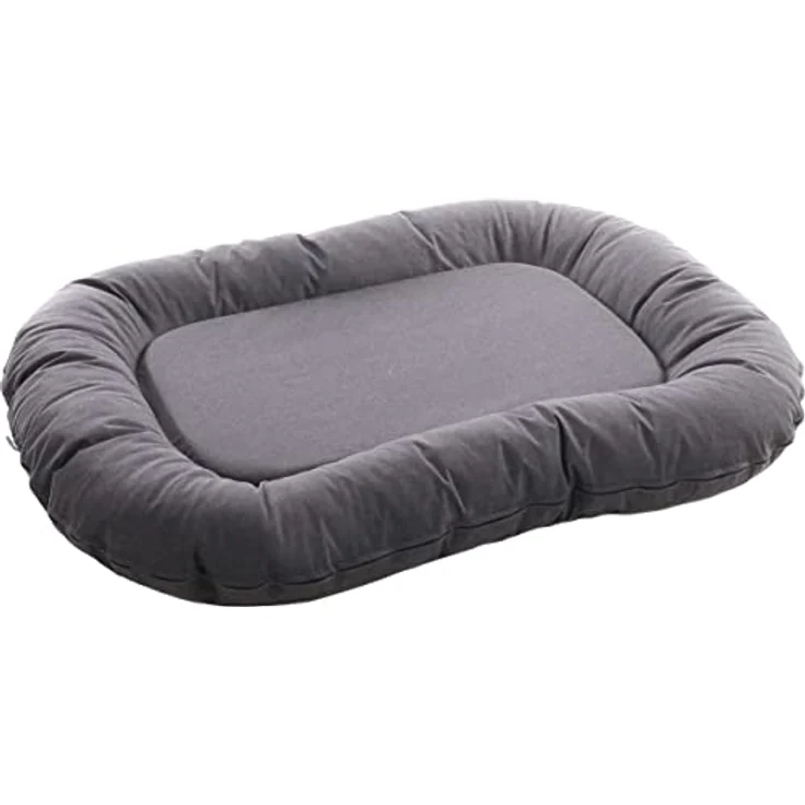 Flamingo Kissen Lotta Oval Grau 100x75x15cm, Haustierkissen aus Kiefernholz – Bild 1