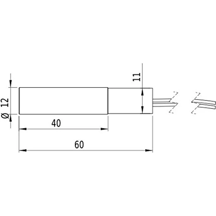 LASERFUCHS Punktlaser, grün, 532 nm, 1 mW, 3 V DC, Ø12x60 mm, Laserklasse 2, Fokus kollimiert, Kabellänge 100 mm - 70105612 – Bild 4