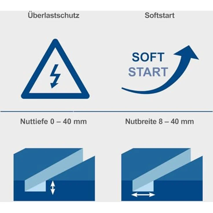 Scheppach MNF2250, Schlitzfräse mit leistungsstarkem Motor für präzise Fräsarbeiten – Bild 3