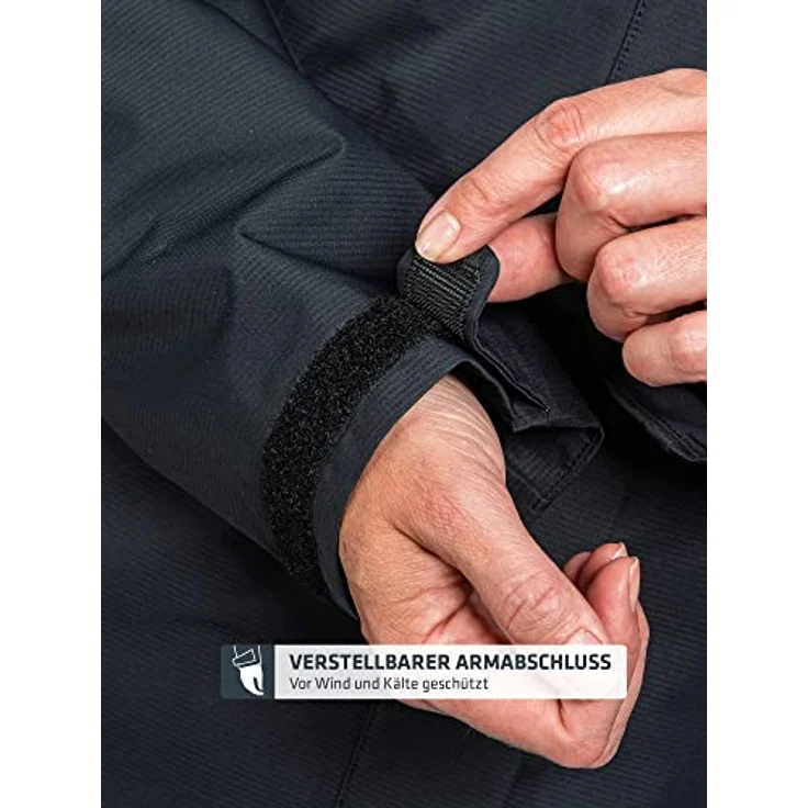 Schöffel Gmund Jacke, Damen Arbeitsjacke, wasser- und winddicht, schwarz, XL, XXL – Bild 8