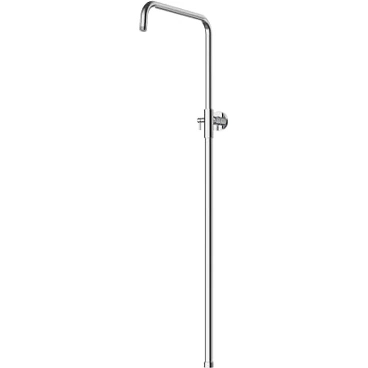 MARWELL Duschsäule chrom, Duschsystem mit mechanischer Armatur, verstellbarer Duschstange 880–1180 mm, Messing Handbrause und Regendusche – Bild 4