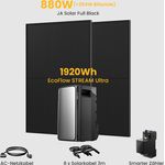 EcoFlow STREAM Ultra, Balkonkraftwerk mit 3840Wh Speicher, 1760W JaSolar Solarmodule, IP65, KI-gestütztes Energiemanagement