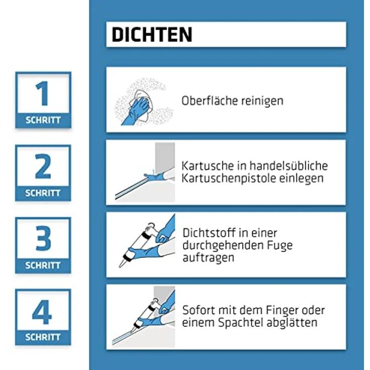 Sika Dichtstoff Sikasil C Transparent - ideal für Sanitär- und Baufugen - nicht korrosiv - geruchsarm - 300 ml – Bild 4