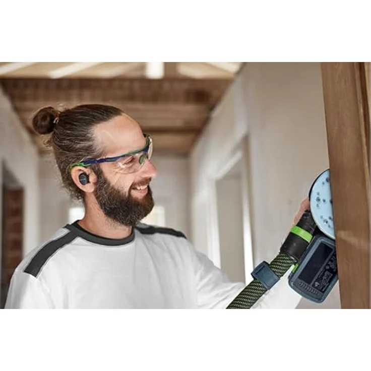 Festool Akku-Exzenterschleifer ETSC 2 150 4,0 I-Plus, mit 150mm MULTI-JET-Stream 2 Schleifteller, 2x 4,0 Ah Akkupack, im Systainer SYS3 M 187, integrierter Lichtring und ergonomisches Design – Bild 4