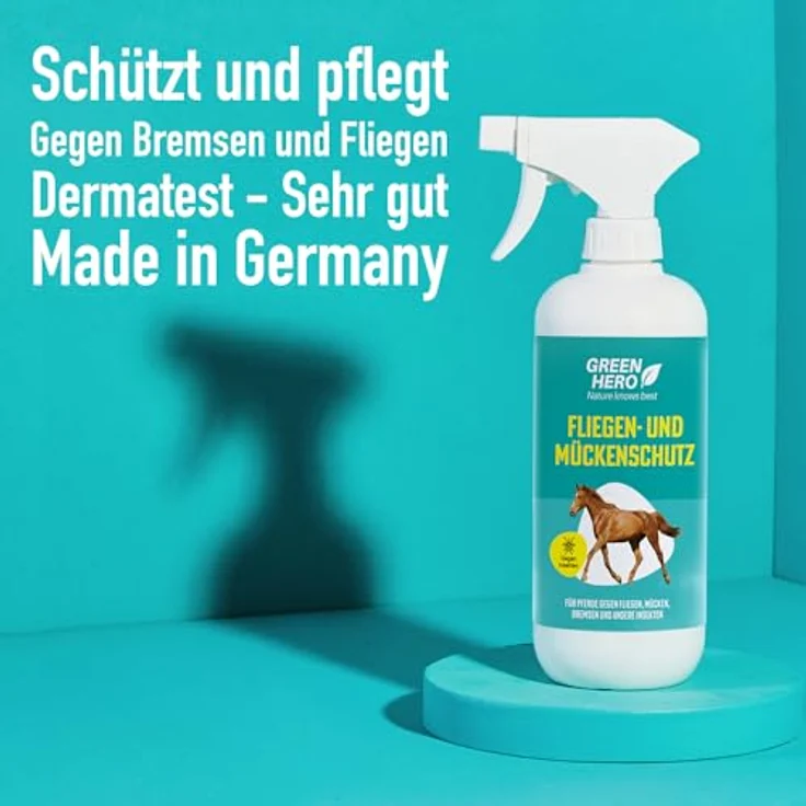 GreenHero Insektenspray Bremsen EX für Pferde, 500 ml - Hochwirksamer Schutz gegen Fliegen, Bremsen und Zecken mit ätherischen Ölen – Bild 2