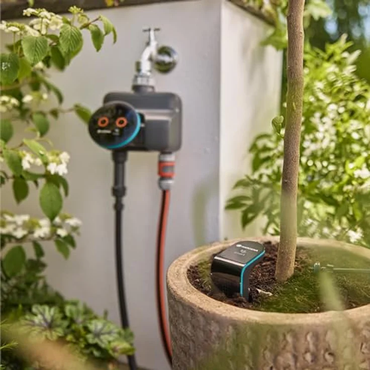 Gardena smart Dual Water Control, Bewässerungssteuerung für zwei unabhängige Gartenbereiche, Smart Home Integration, datengestützte Automatisierung, hochwertige Ventiltechnik – Bild 4