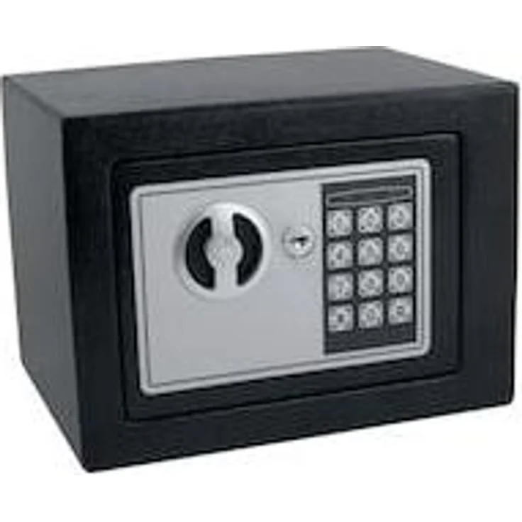 pavo Tresor 230 x 170 x 170 mm, Möbeltresor mit Elektronikschloss und Doppelbolzen-Verriegelung