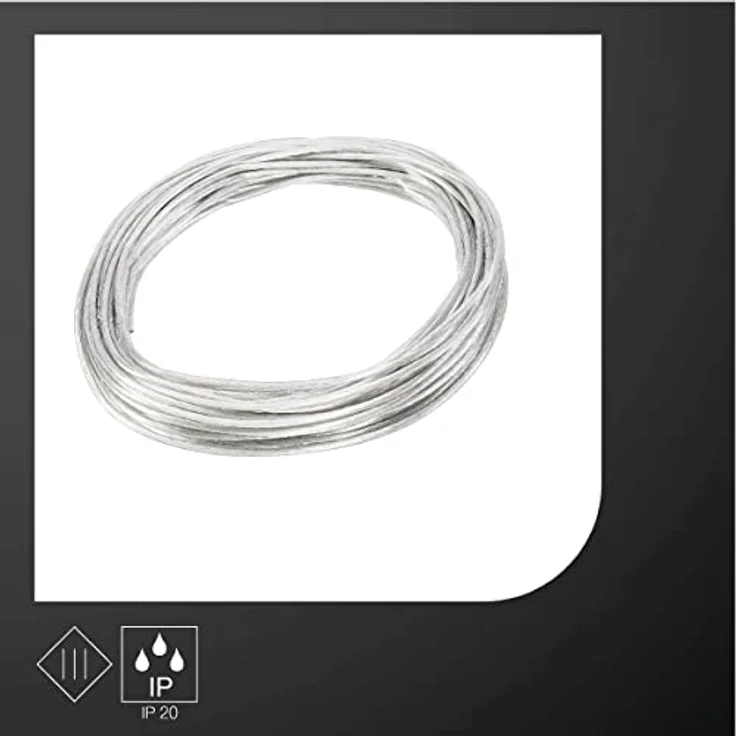 SLV Niedervolt-Seil, Kupfer/Kunststoff, weiß, 4mm², 20m für Tenseo Niedervolt-Seilsystem – Bild 3