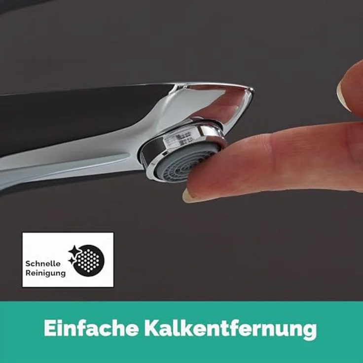 hansgrohe Talis E 110 Spültischarmatur, Normalstrahl mit AirPower, EcoSmart, QuickClean, Höhe 162 mm, Chrom – Bild 9