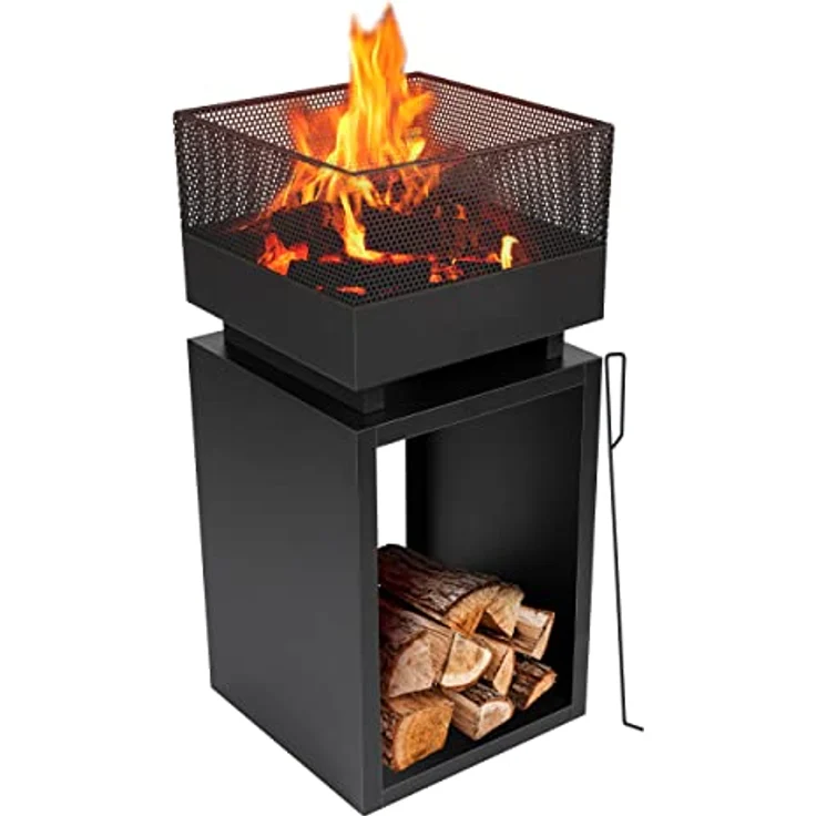 BBQ Collection Feuerkorb, Aluminium, Schwarz, One Size – Bild 1