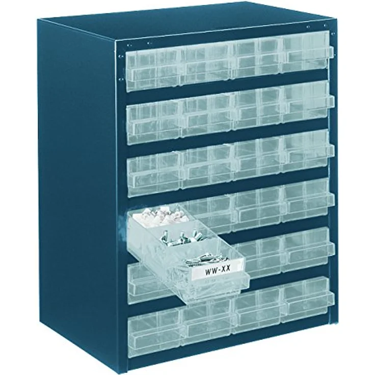 Raaco Werkstattschrank Stahlmagazin 250/24-2, 24 Schubladen, galvanisiertes Stahlblech, anthrazit, 35.70 cm x 43.50 cm – Bild 3