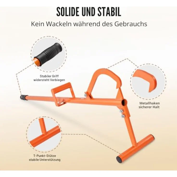 VEVOR Fällheber 1219 mm, 4-in-1 Hochleistungs-Stammheber aus Stahl mit verstellbarem Wendehaken und ergonomischem Griff – Bild 5