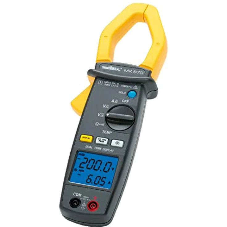 Metrix MX 670 Stromzange digital CAT III 1000 V, CAT IV 600V Anzeige (Counts): 10000 – Bild 2