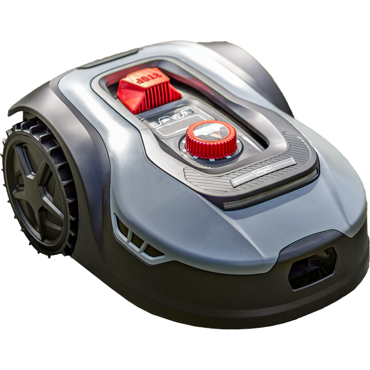 Scheppach Mähroboter RLM500W bis zu 400 qm² | 18cm Schnittbreite | 20-60 mm Schnitthöhe | Regensensor | WiFi & BT | App gesteuert | 35% Steigung | inkl. Station, 9 Messer, 100m Kabel & 130 Bodenhaken – Bild 5