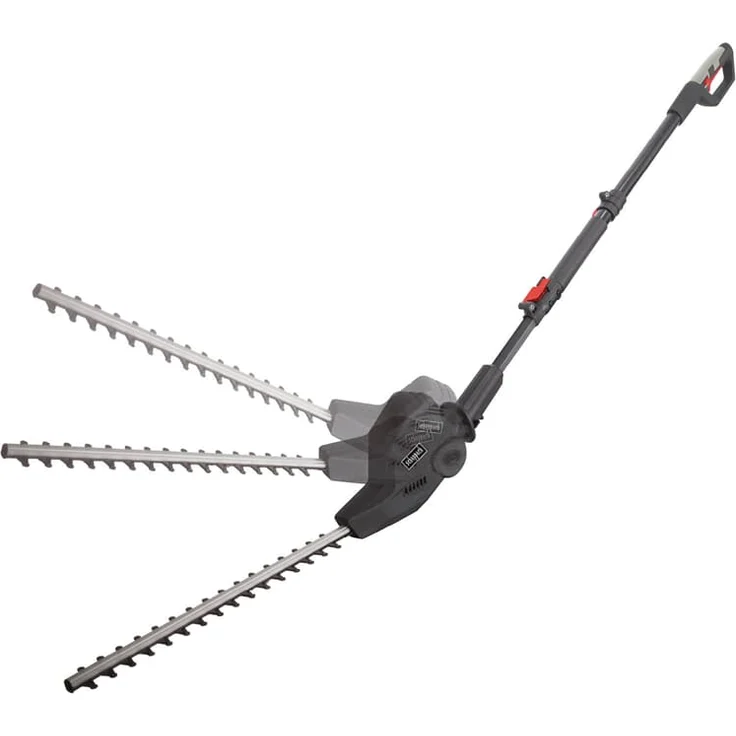Scheppach Elektro Teleskop Hochentaster und Heckenschere TPX710, 230V 710W, ausziehbar bis zu 4,5m Arbeitshöhe, Schnellwechselsystem, Mini Kettensäge, ProCut-Schwert, inkl. Gurt – Bild 2
