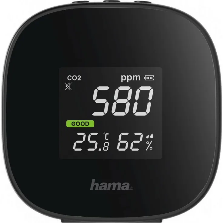 Hama 186434 Safe Luftqualitätsmessgerät schwarz