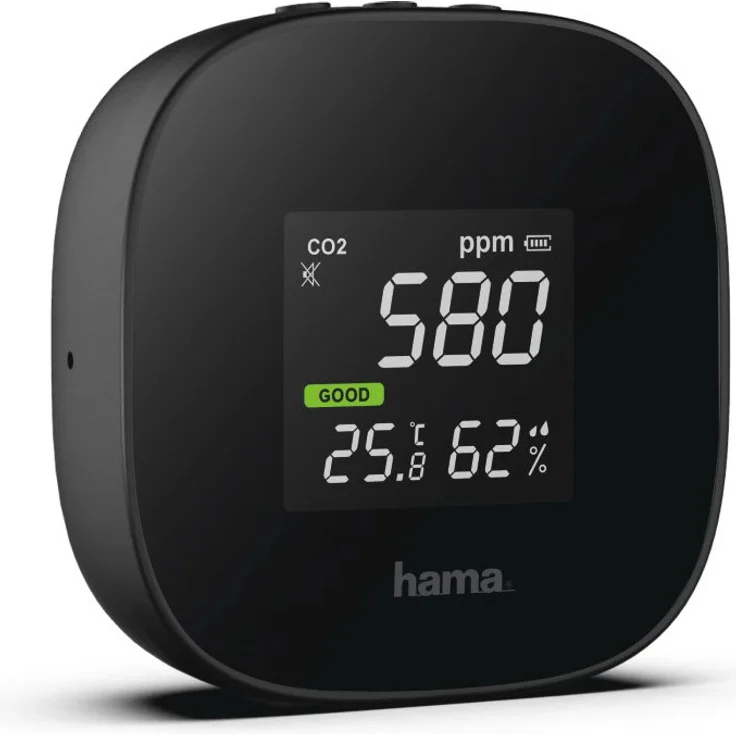 Hama 186434 Safe Luftqualitätsmessgerät schwarz – Bild 2