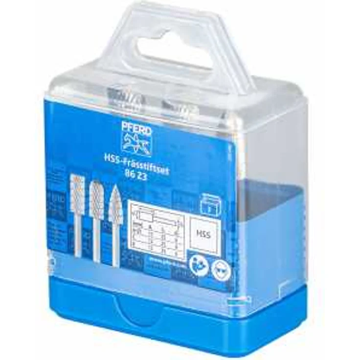 Pferd Hss-Frässtift-Set 86 Z3 – Bild 2
