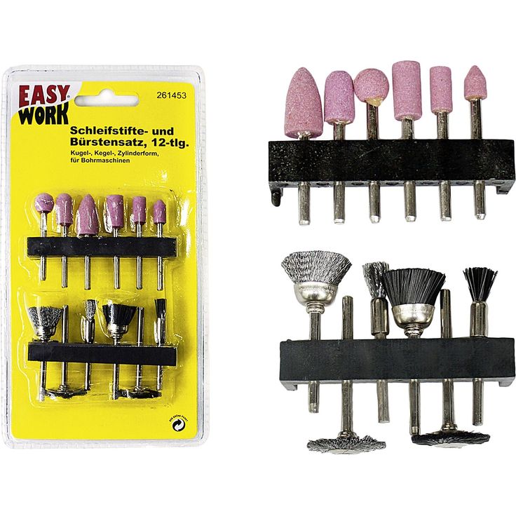 Multitool Schleifstifte- und Bürstensatz 12 teilig