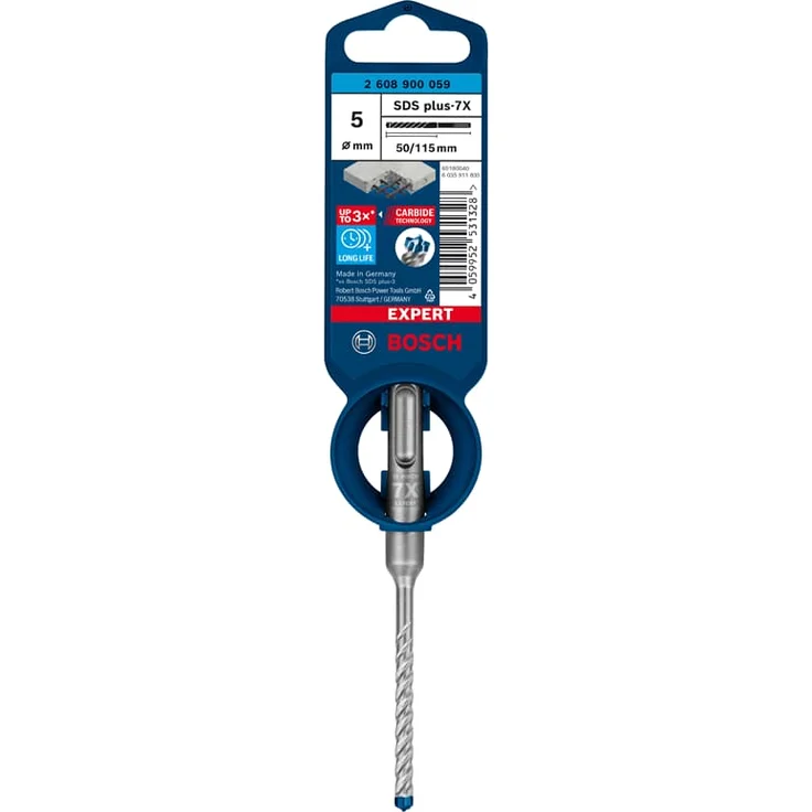 Bosch Professional Expert SDS plus-7X Hammerbohrer, 5 x 50 x 115 mm - Preisvergleich – Bild 1