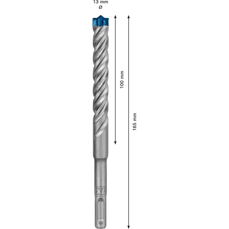 Bosch Professional Expert SDS plus-7X Hammerbohrer, 13 x 100 x 165 mm – Bild 3