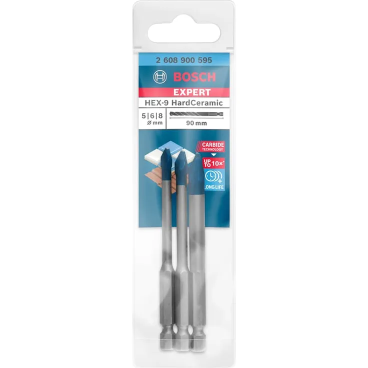 Bosch Professional Expert HardCeramic HEX-9 Bohrer-Set, 5-6-8 mm, 3-tlg.