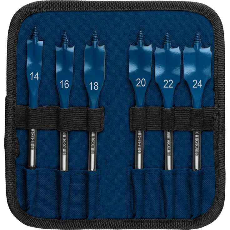Bosch Professional Expert SelfCut Speed Flachfräsbohrer-Set, 14-16-18-20-22-24 mm, 6-tlg.