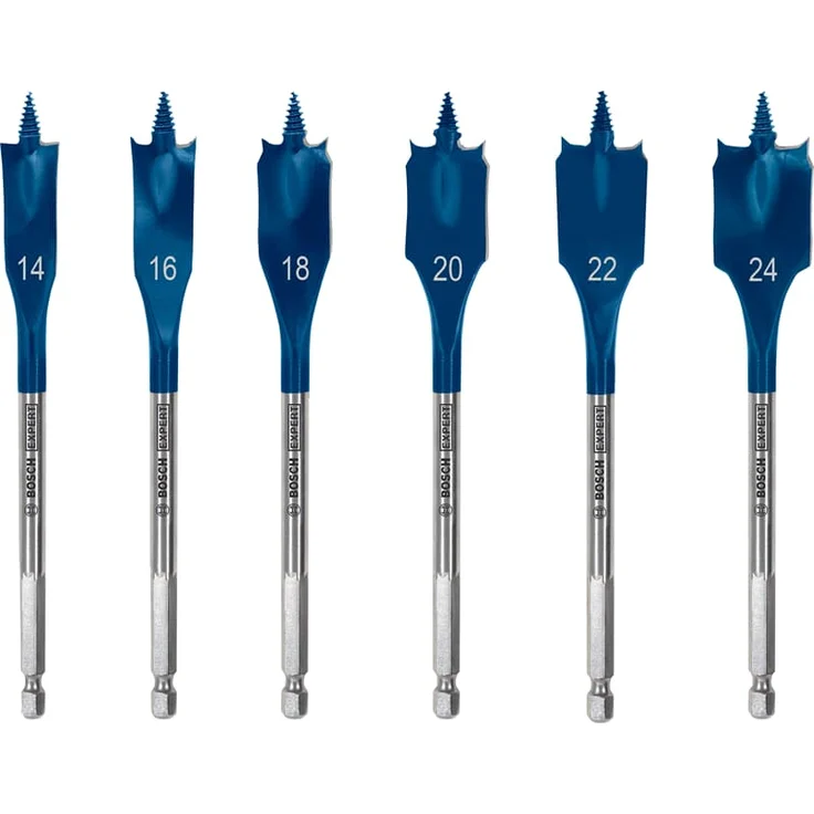 Bosch Professional Expert SelfCut Speed Flachfräsbohrer-Set, 14-16-18-20-22-24 mm, 6-tlg. – Bild 2