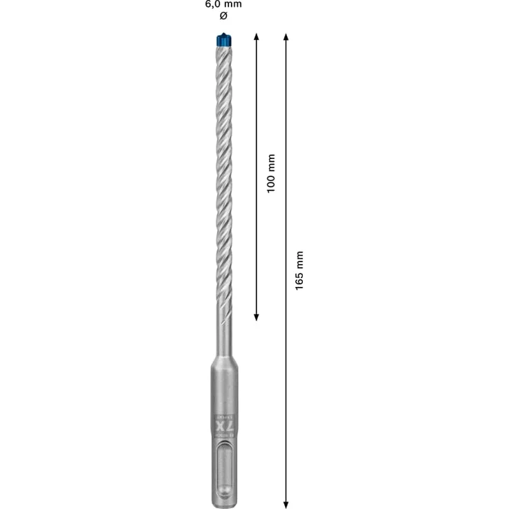 Bosch Professional Expert SDS plus-7X Hammerbohrer, 6 x 100 x 165 mm - Preisvergleich – Bild 3