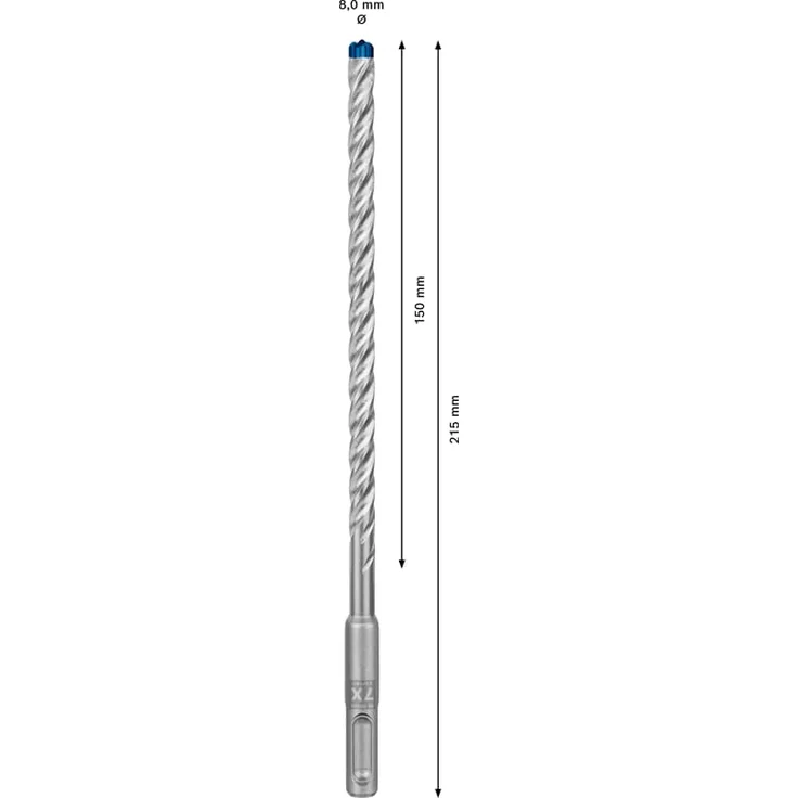 Bosch Professional Expert SDS plus-7X Hammerbohrer, 8 x 150 x 215 mm - Preisvergleich – Bild 3