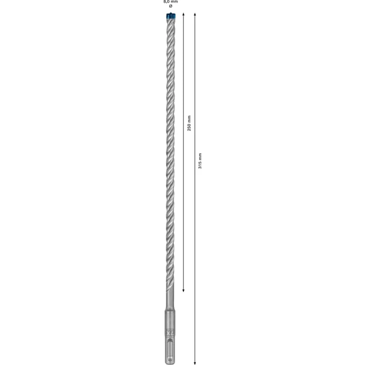 Bosch Professional Expert SDS plus-7X Hammerbohrer, 8 x 250 x 315 mm – Bild 3