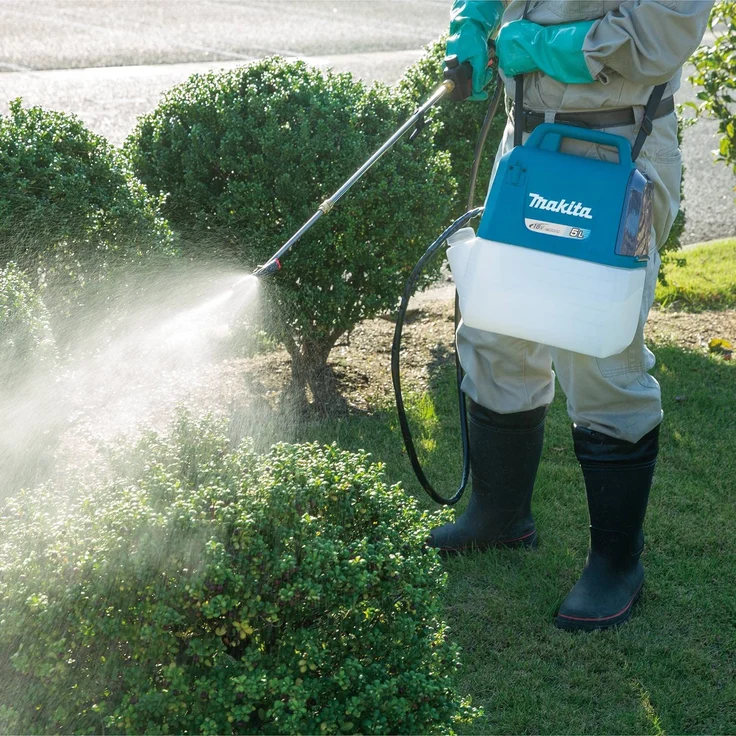 Makita DUS054Z Akku Rucksacksprüher Solo 18V Li-Ion Lxt 1,7 m Schlauchlänge 5 l Behältervolumen ohne Akku ohne Ladegerät – Bild 3