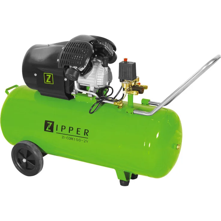 ZIPPER Kompressor Druckluftkompressor Druckluft 8 bar inkl Zubehör ZI-COM100-2V5
