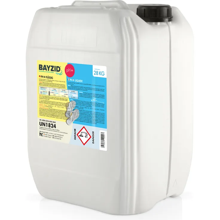 2 x 28 Kg BAYZID pH Plus flüssig für Pools in groÃŸen Kanistern