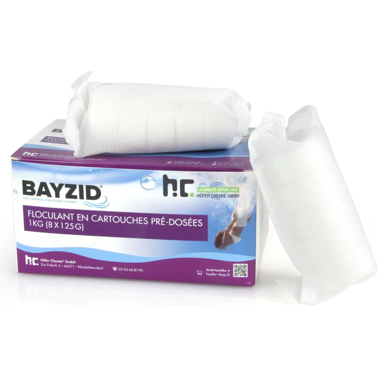 1 x 1 kg BAYZID Flockkartusche für Pools - Preisvergleich – Bild 1
