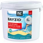 1 x 5 kg BAYZID Chlortabs 20g schnell löslich Aktivchlorgehalt von 56%, hocheffektiv gegen Keime & Bakterien, organisch, pH-neutral, Schock-Chlorung und Dauerchlorung