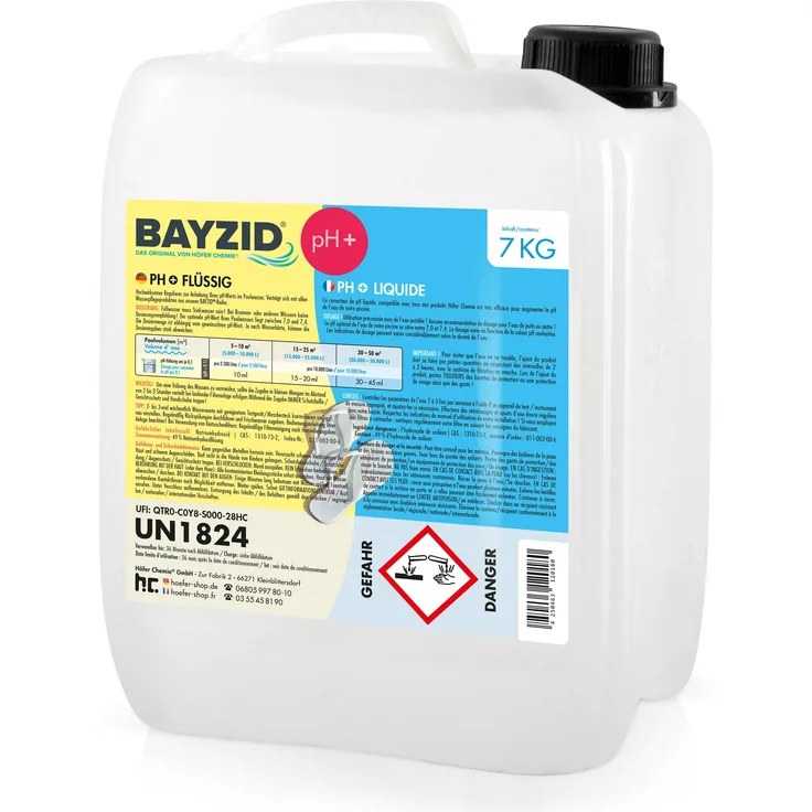 2 x 7 Kg pH-Plus BAYZID flüssig in 7 Kg Kanistern