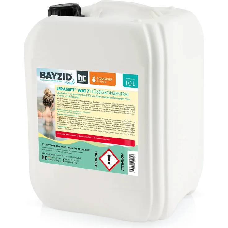 1 x 10 Liter LeraseptÂ® WAT 7 Aktivsauerstoff für Pool und Whirlpool