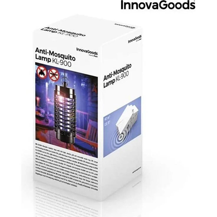 InnovaGoods KL-900 3W Anti-Mückenlampe Schwarz