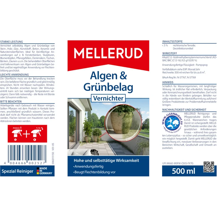 Mellerud Algen & Grünbelag Vernichter 0,5 l – Bild 5