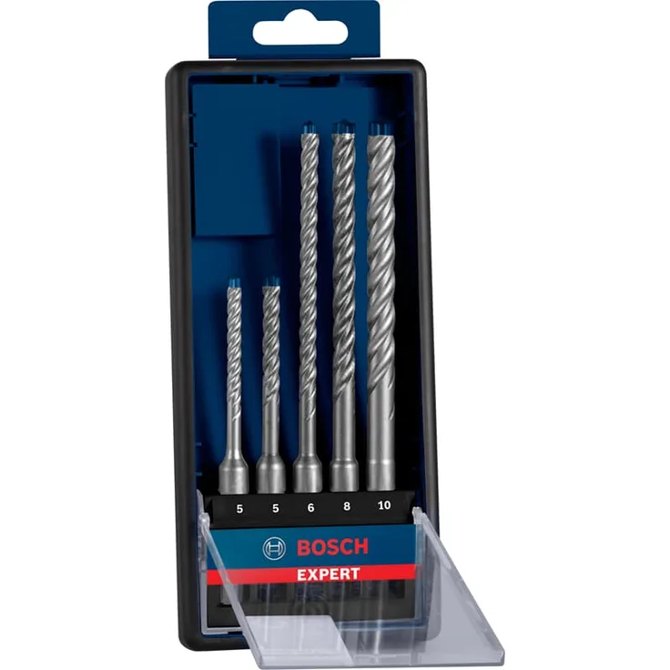 Bosch Professional Expert Hammerbohrer Sets SDS plus-7X, Ausführung: 5 tlg, (5 / 6 / 6 / 8 / 10mm) für Bohrhämmer - 2608900197